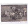 THEMES: carte photo d'un marchand ambulant en France, métier - très bon état