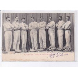 PYRENEES-ATLANTIQUE: types basques groupe de joueurs de pelote - très bon état