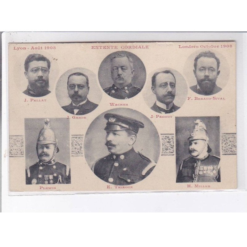 LYON: J. Pellat J. Garde Plewis, Wacher, E. Thiroux, J. Pegout, F. Berad-sival, H. Miller, pompiers - très bon état