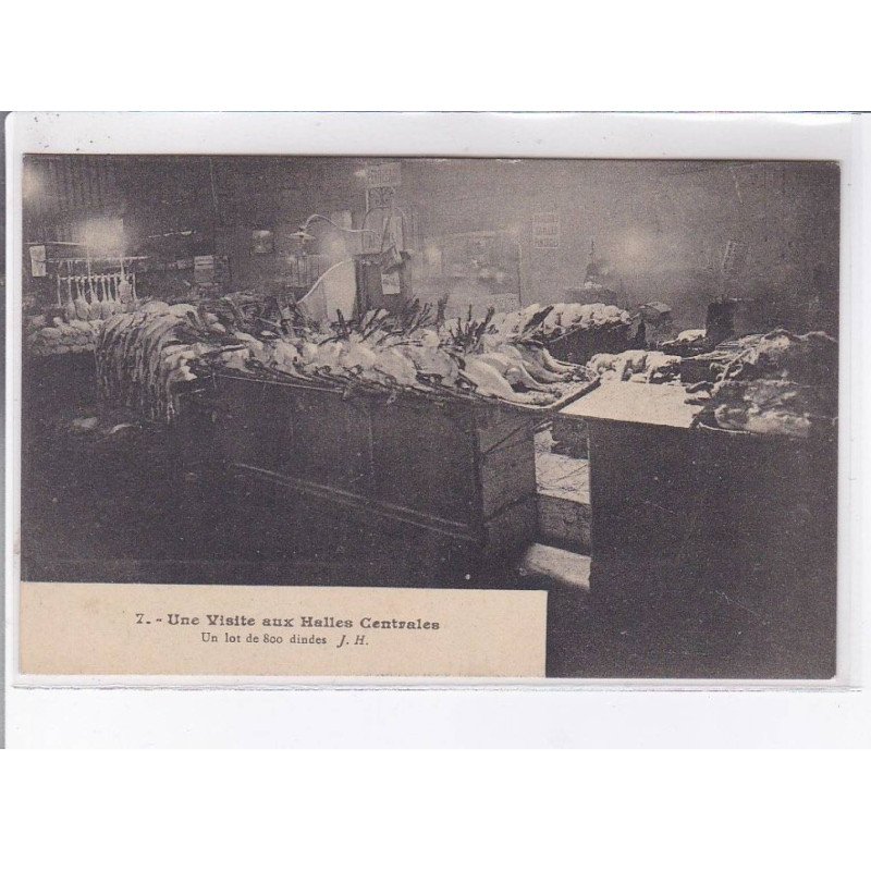 PARIS: une visite aux halles centrale un lot de 800 dindes - très bon état