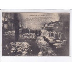 PARIS: une visite aux halles centrale a 1 heures du matin arrivée du train de légume - très bon état