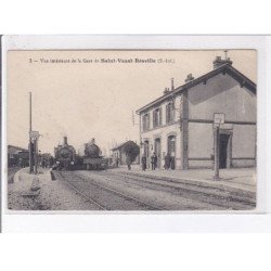 SAINT-VAAST-BOSVILLE: vue intérieure de la gare - très bon état