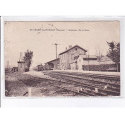 SAINT-LEGER-les-DOMART: intérieur de la gare - état