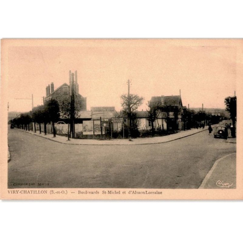 VIRY-CHATILLON: boulevards saint-michel et d'alsaces-lorraine - très bon état