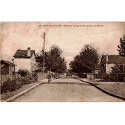 VIRY-CHATILLON: pont sur l'orge et boulevard saint-michel - bon état