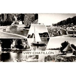 VIRY-CHATILLON: le parc leblanc, la piscine, les étangs - très bon état