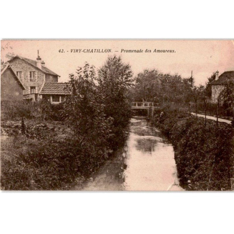 VIRY-CHATILLON: promenade des amoureux - très bon état