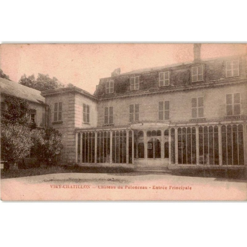 VIRY-CHATILLON: château du polonceau, entrée principale - très bon état
