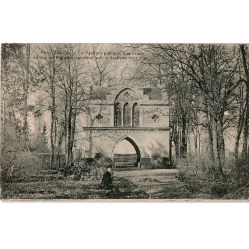 VIRY-CHATILLON: le pavillon gothique aux armes du duc de raguse - très bon état