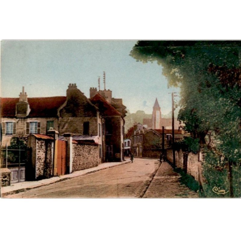 VIRY-CHATILLON: rue francoeur et l'église - très bon état