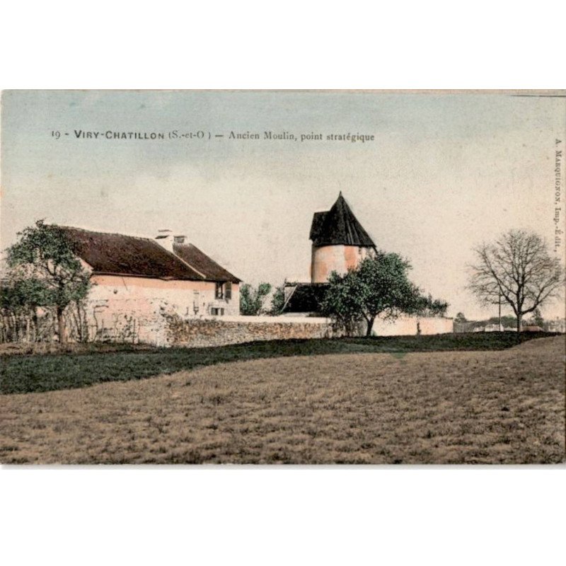 VIRY-CHATILLON: ancien moulin, point stratégique - très bon état