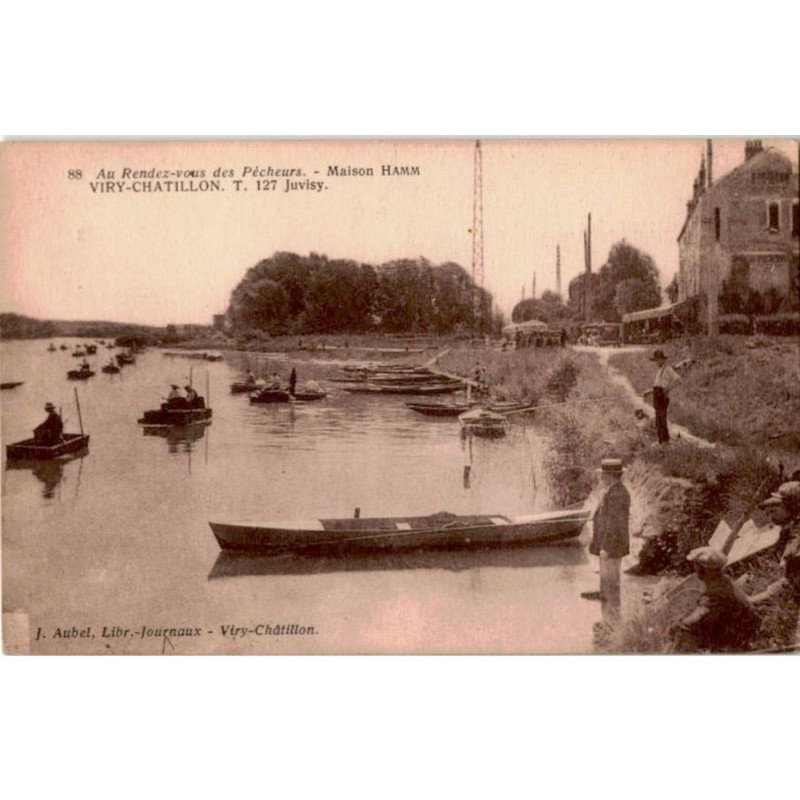 VIRY-CHATILLON: maison hamm, au rendez-vous des pêcheurs - très bon état