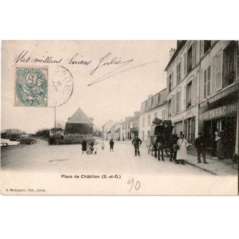 VIRY-CHATILLON: place de châtillon - très bon état