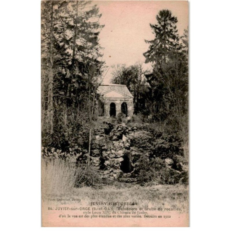 JUVISY-sur-ORGE: belvédère et grotte de rocaillés - très bon état