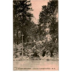 JUVISY-sur-ORGE: cascade et grotte du parc - très bon état