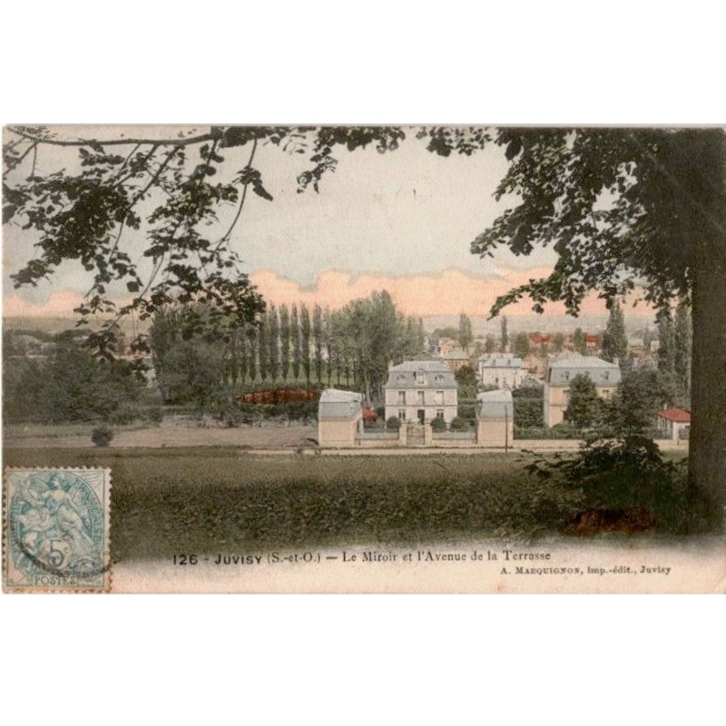 JUVISY-sur-ORGE: le miroir et l'avenue de la terrasse - très bon état