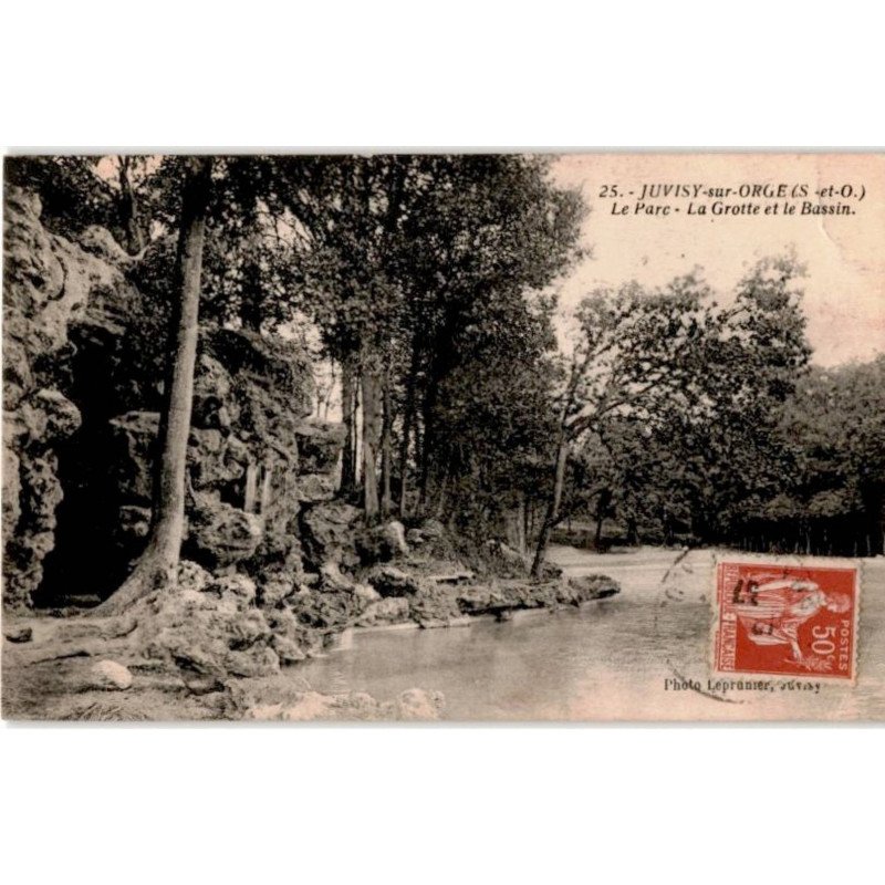 JUVISY-sur-ORGE: le parc, la grotte et le bassin - état