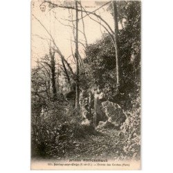 JUVISY-sur-ORGE: entrée des grottes, parc - très bon état