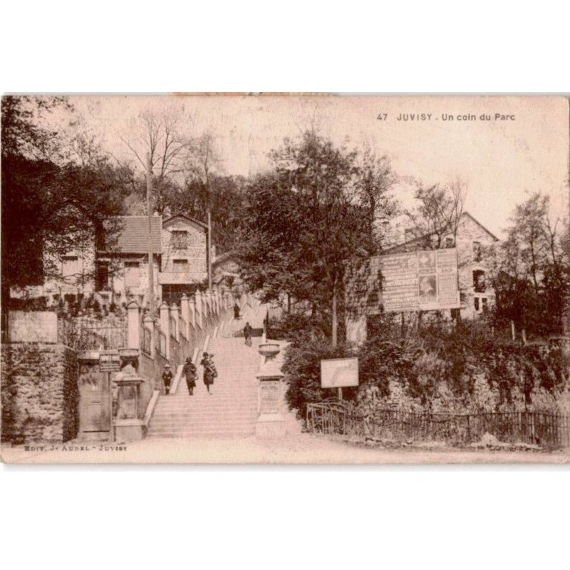 JUVISY-sur-ORGE: un coin du parc -  état