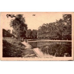 JUVISY-sur-ORGE: le parc, la pièce d'eau - très bon état
