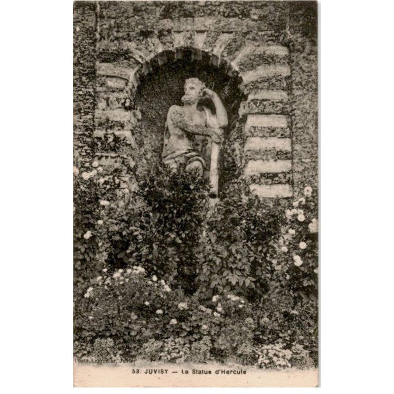 JUVISY-sur-ORGE: la statue d'hercule - très bon état