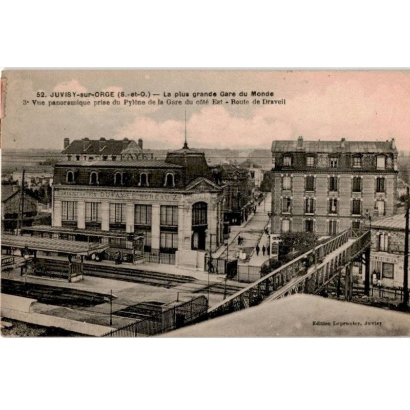 JUVISY-sur-ORGE: la plus grande gare du monde - très bon état