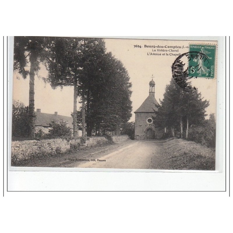 BOURG DES COMPTES - La Rivière Cherel - L'avenue de la Chapelle - très bon état