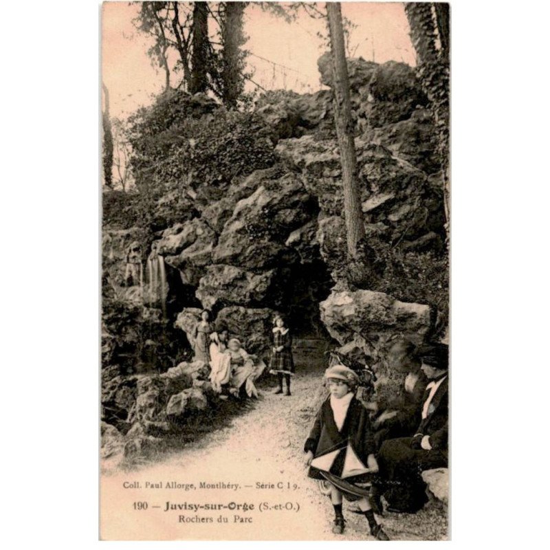 JUVISY-sur-ORGE: rochers du parc - très bon état