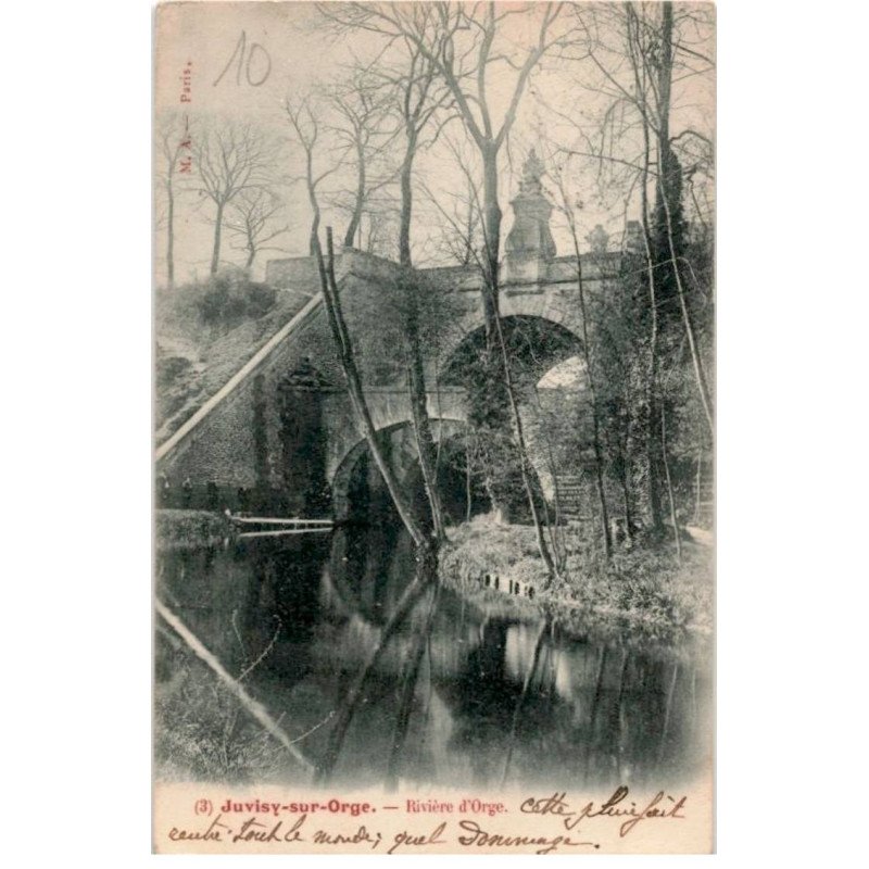 JUVISY-sur-ORGE: rivière d'orge - très bon état