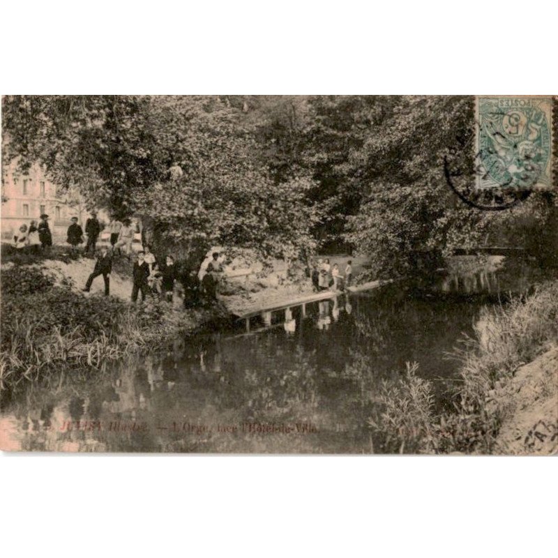 JUVISY-sur-ORGE: l'orge, l'hôtel de ville - très bon état