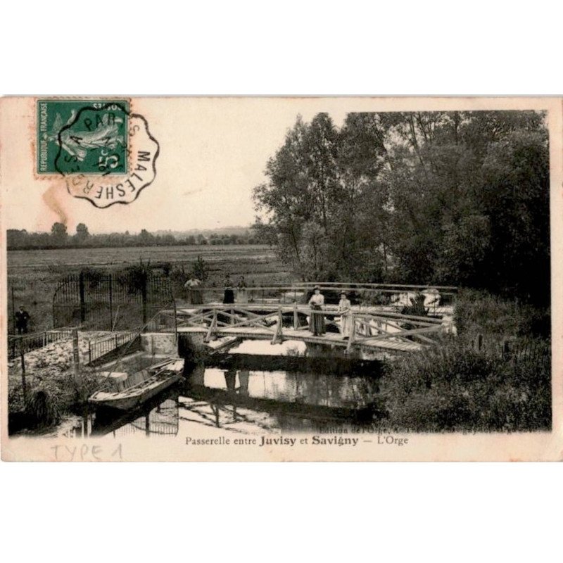 JUVISY-sur-ORGE: passerelle entre juvisy et savigny, l'orge - état