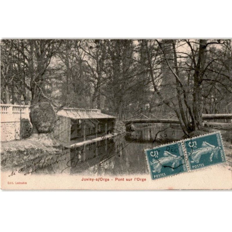 JUVISY-sur-ORGE: pont sur l'orge - très bon état