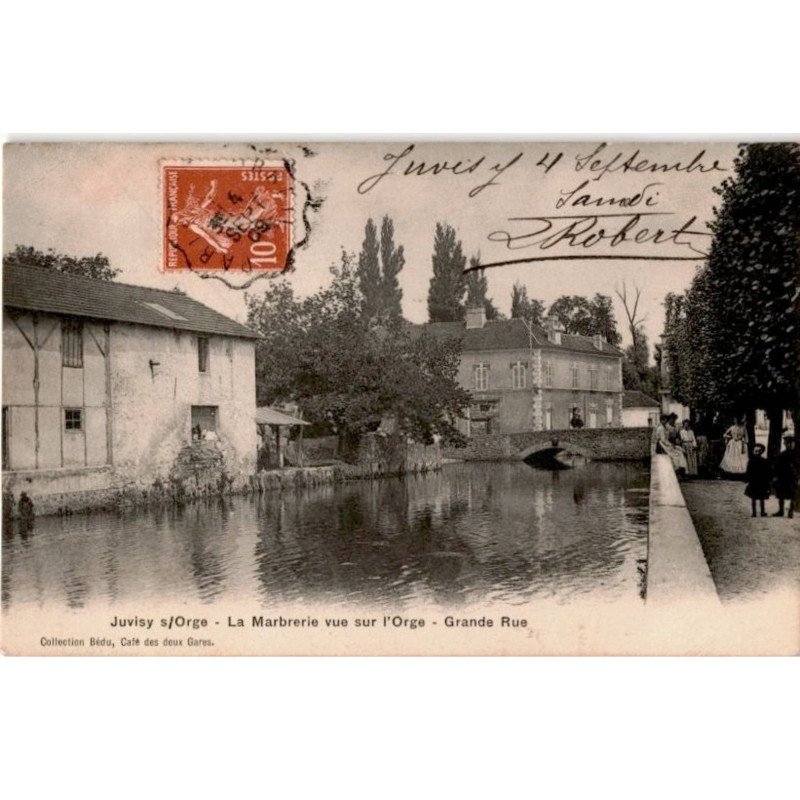 JUVISY-sur-ORGE: la marbrerie vue sur l'orge, grande rue - très bon état