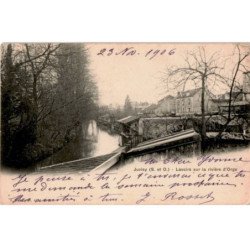 JUVISY-sur-ORGE: lavoirs sur la rivière d'orge - état