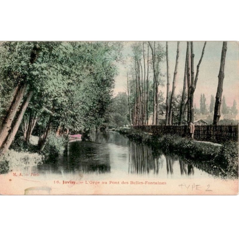 JUVISY-sur-ORGE: l'orge au pont des belles-fontaines - très bon état