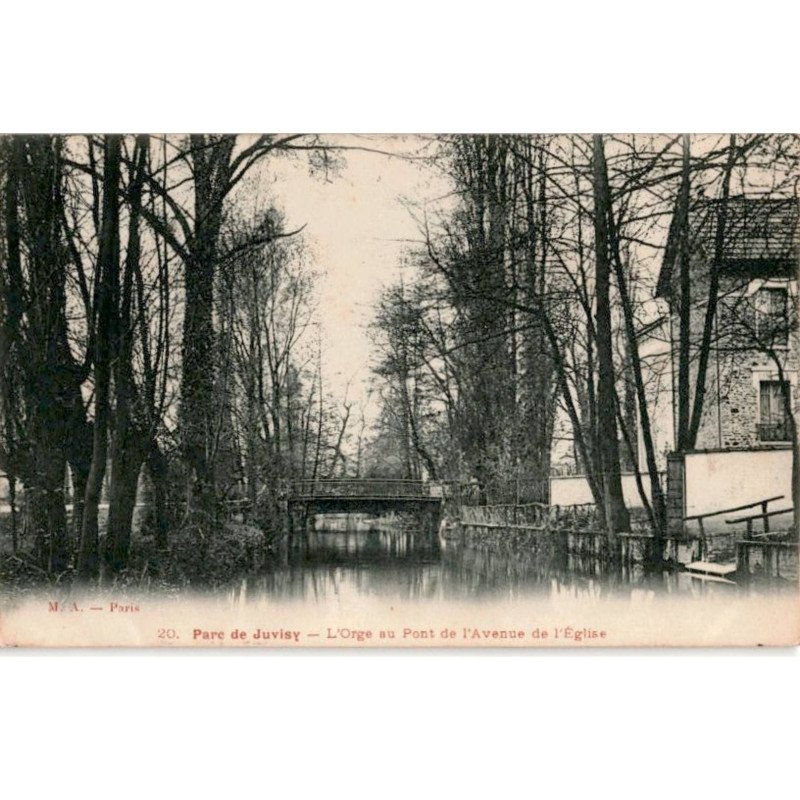 JUVISY-sur-ORGE: l'orge au pont de l'avenue de l'église - très bon état