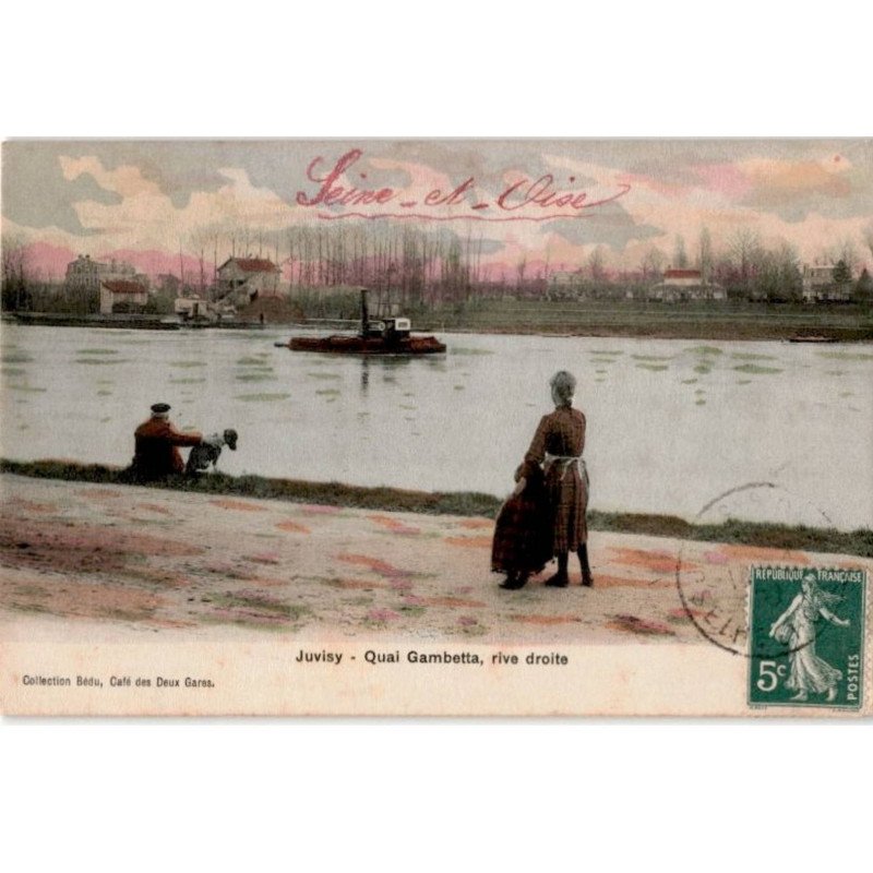 JUVISY-sur-ORGE: quai gambetta, rive droite - très bon état