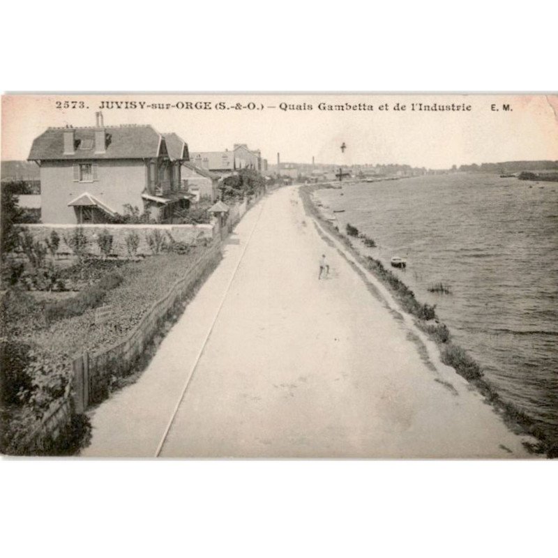 JUVISY-sur-ORGE: le quai gambetta et de l'industrie - état