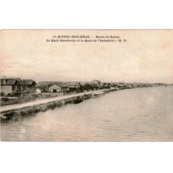JUVISY-sur-ORGE: bords de seine, le quai gambetta et le quai de l'industrie - très bon état
