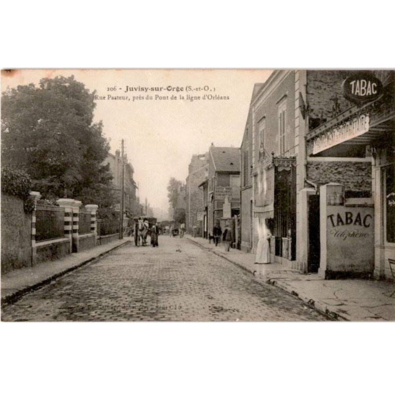 JUVISY-sur-ORGE: rue pasteur près du pont de la ligne d'orléans - très bon état