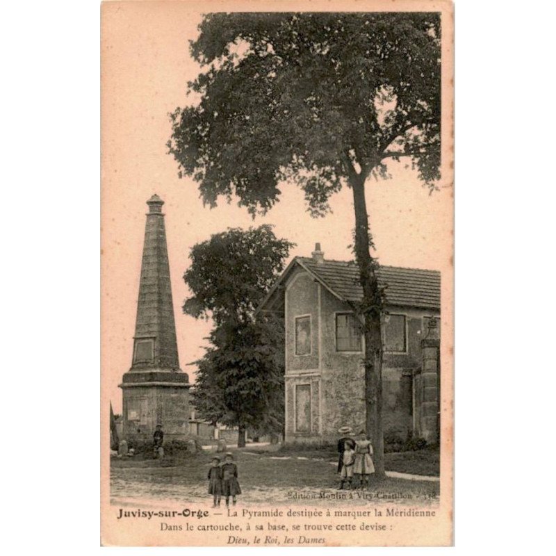 JUVISY-sur-ORGE: la pyramide destinée à marquer la méridienne - très bon état