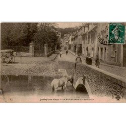 JUVISY-sur-ORGE: la rue de paris et l'abreuvoir - état