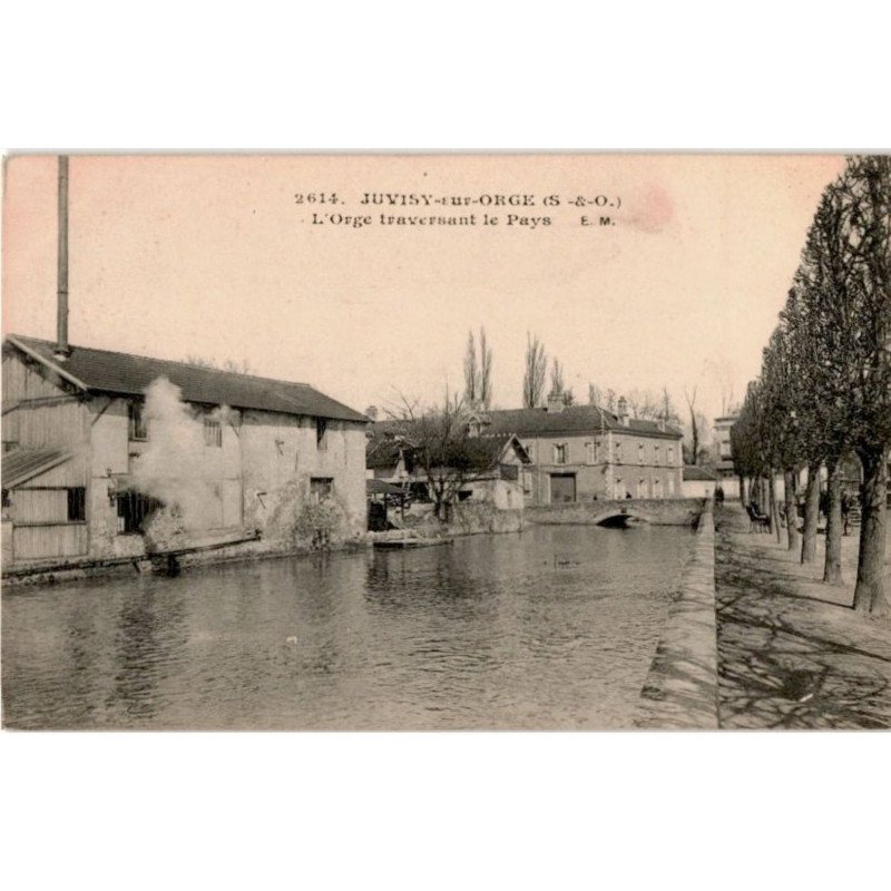 JUVISY-sur-ORGE: l'orge traversant le pays - très bon état