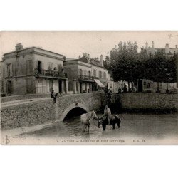 JUVISY-sur-ORGE: abreuvoir et pont sur l'orge - très bon état