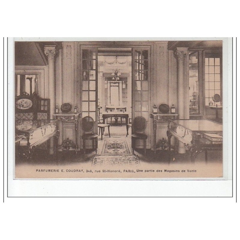 PARIS 1er : parfumerie Coudray - 348 rue Saint Honoré - très bon état