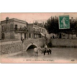 JUVISY-sur-ORGE: abreuvoir et pont sur l'orge - très bon état