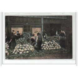 PARIS 1er : les Halles - le carreau des choux-fleurs (aquaphoto) - bon état (un petit pli d'angle)