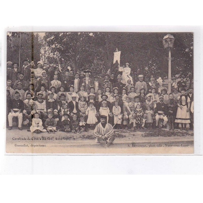 CHEVRESIS, cavalcade avril 1911 - très bon état