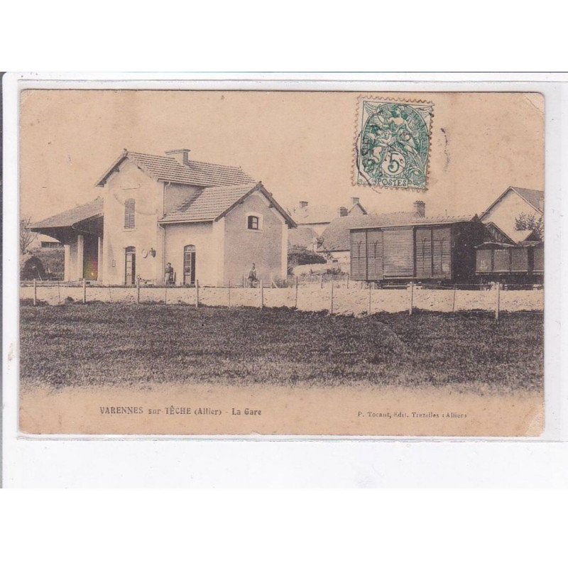 VARENNES-sur-TECHE: la gare - état