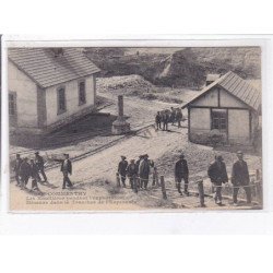COMMENTRY: les houillères pendant l'exploitation mineurs dans la tranchée de l'espérance - très bon état